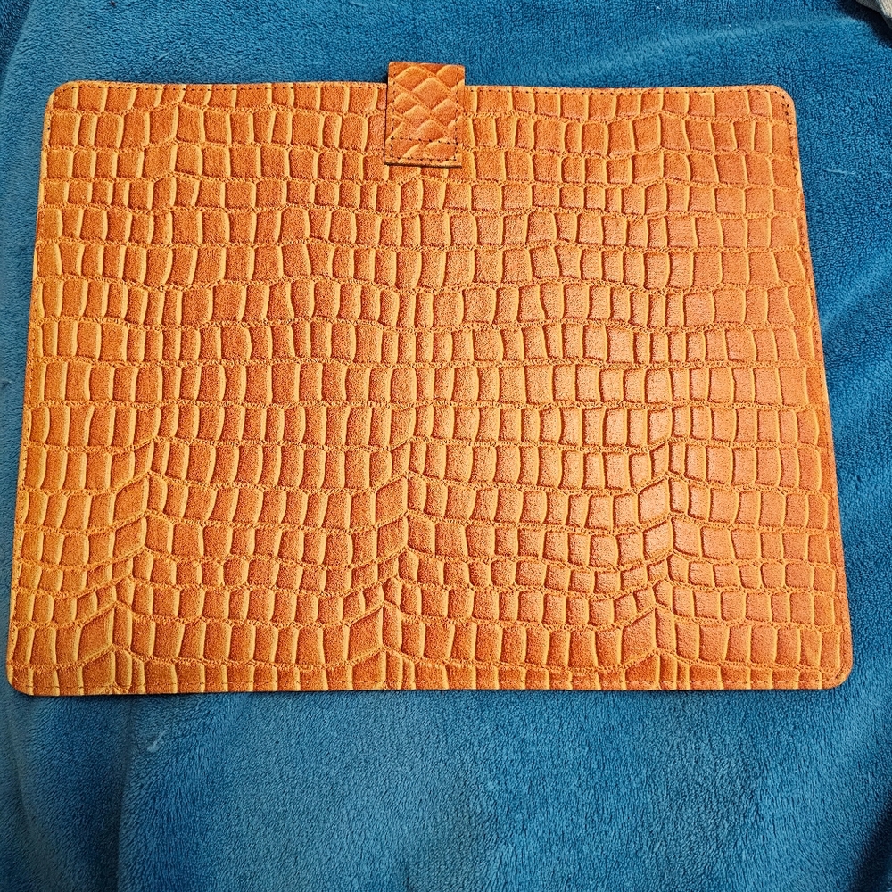 24x31cm Orange Genuine Leather Sleeve, Tablet Case, NWT